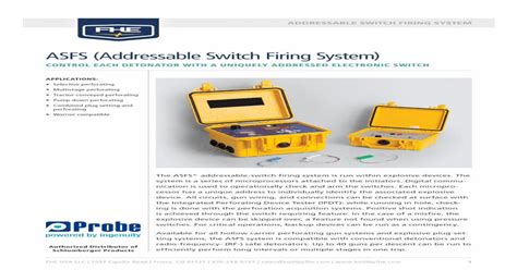 ASFS Addressable Switch Firing System .